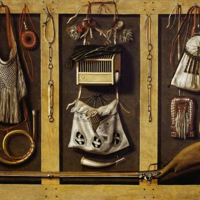 Die Jagd in der Kunst, Jagdfakten.at informiert: Holländisch, Jagdgerätschaften, Öl auf Leinwand, um 1660.