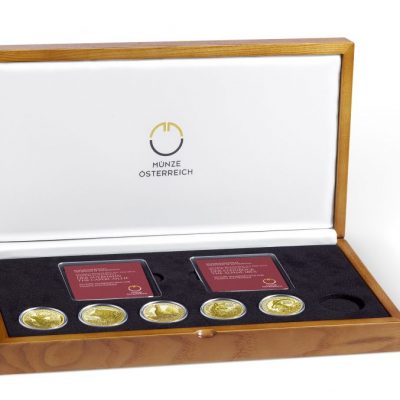 Wildtierschatulle Steinbock, Münze Österreich