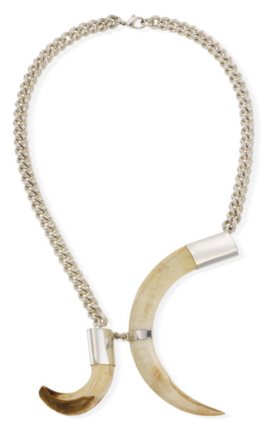 Jagdschmuck Collier Sauwaffen, Jagdfakten.at